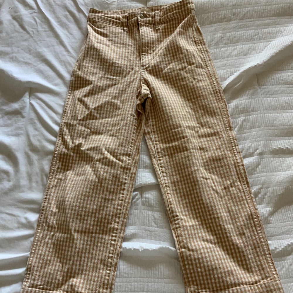 Madewell Slim Wide Leg Emmet Crop Pants